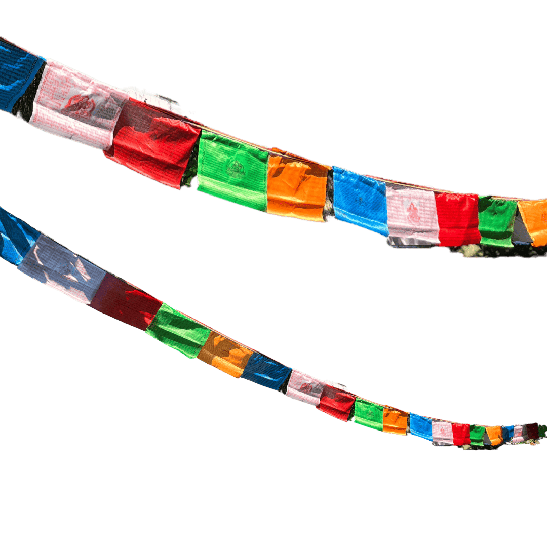 Buddyjskie flagi modlitewne